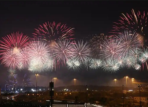 武功县焰火晚会